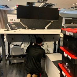 Moving office computers